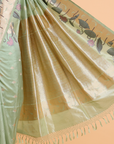 Pista Butti Saree in Silk