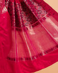 Red Patola Saree in Silk