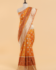 Short Gold Patola Saree in Silk