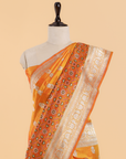 Short Gold Patola Saree in Silk