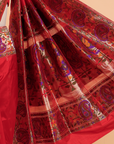 Red Paithani Saree in Silk