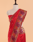 Red Paithani Saree in Silk