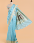 Firozi Paithani Pallu Saree in Silk