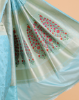 Firozi Paithani Pallu Saree in Silk