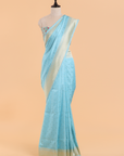 Firozi Paithani Pallu Saree in Silk