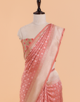 Peach Paithani Pallu Saree in Silk