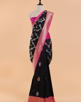 Black Lehariya Saree in Silk
