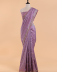 Mauve Butti Saree in Silk