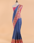 Navy Blue Paithani Saree in Silk