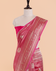 Red Brocade Saree In Silk