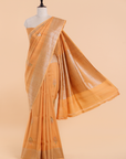 Orange Butta Saree in Georgette Tussar