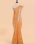 Orange Butta Saree in Georgette Tussar