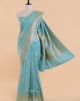 Firozi Butta Saree in Georgette Tussar