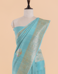 Firozi Butta Saree in Georgette Tussar