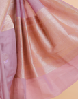 Mauve Butta Saree in Georgette Tussar