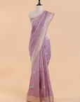 Mauve Butta Saree in Georgette Tussar
