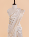 Cream Butta Saree in Georgette Tussar