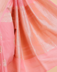 Peach Butta Saree in Georgette Tussar