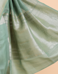 Jade Green Butta Saree in Georgette Tussar