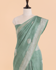 Jade Green Butta Saree in Georgette Tussar