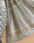 Jade Green Jaal Saree in Silk