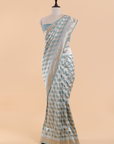Jade Green Jaal Saree in Silk