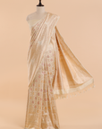 Off White Jaal Saree in Silk