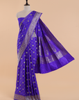 Purple Butta Saree in Silk