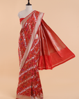 Red Jaal Saree in Silk
