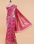 Pink Jaal Saree in Silk