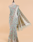 Firozi Jaal Saree in Silk