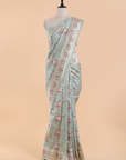 Firozi Jaal Saree in Silk