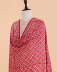 Rani Pink Jaal Bandhani Dupatta in Georgette