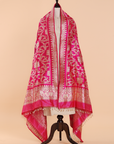 Rani Pink Jal Dupatta in Silk