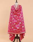 Rani Pink Jal Dupatta in Silk