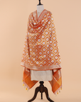 Short Gold Jaal Dupatta in Silk