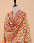 Short Gold Jaal Dupatta in Silk
