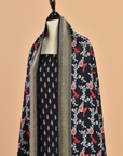 Black Jaal Dress in Georgette Tussar
