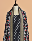 Black Jaal Dress in Georgette Tussar