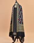 Black Jaal Dress in Georgette Tussar