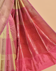 Gajar Pink Butta Silk Saree