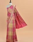 Gajar Pink Butta Silk Saree