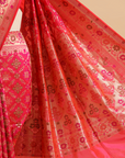 Coral Patola Saree in Silk