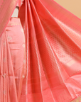Pink Brocade Saree In Silk