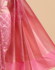 Pink Jaal Saree in Silk