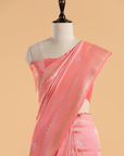 Pink Brocade Saree In Silk