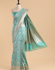 Firozi Jaal Saree in Silk