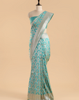 Firozi Jaal Saree in Silk