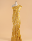Yellow Brocade Saree In Silk