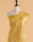 Yellow Brocade Saree In Silk